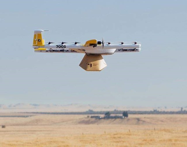 谷歌母公司Alphabet表示正在用Wing无人机运送食物和药品